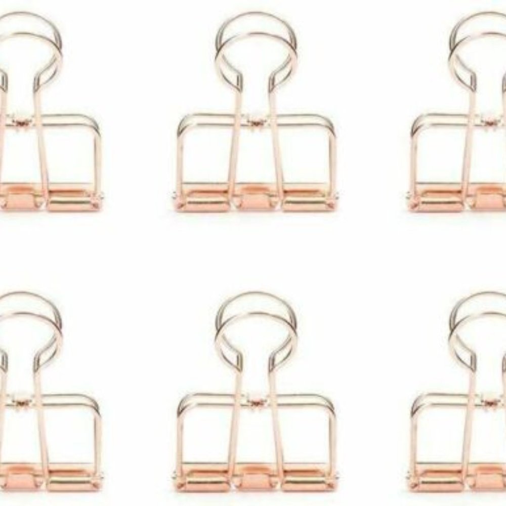 COPY - (12) Kickerland Brass Clips: (2) Pkgs of 6 Brass Wire Clips